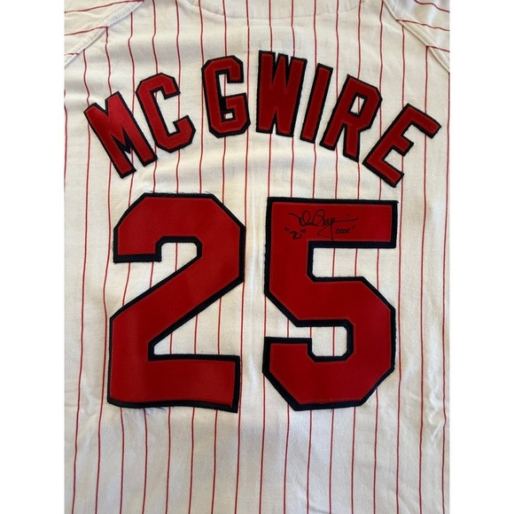 Vintage St. Louis Cardinals Mark McGwire #25 Jersey Certified Authentic - Picture 4 of 14